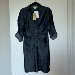 Selling brand new Michael Kors denim button up lightweight dress!!